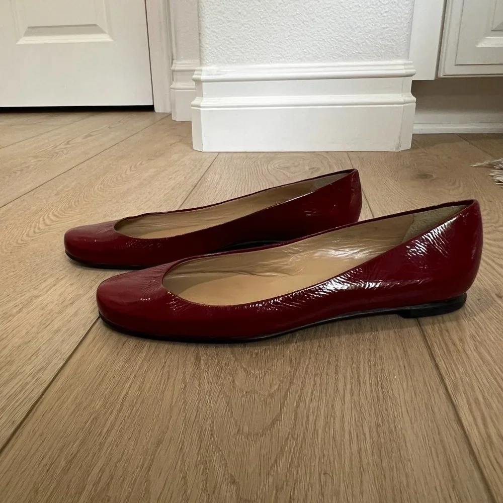 Blue/Red leather flats made in UAE collectible closing ceremony 2002 - Picture 1 of 9
